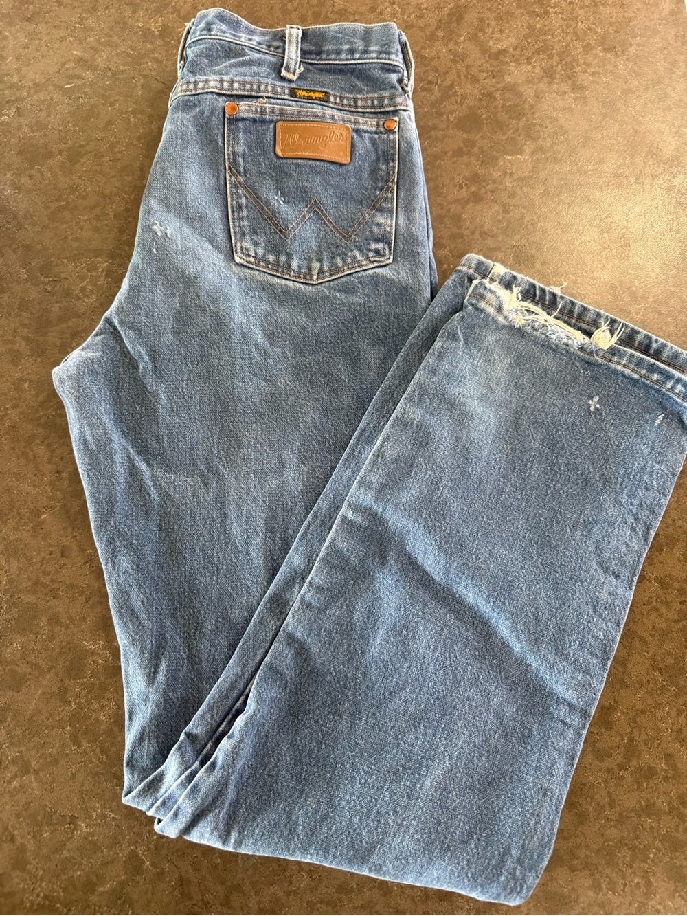Wrangler Blue Bootcut Men's Jeans